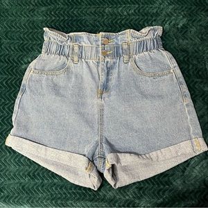 DENIM BLVD High Rise Stretch Shorts
